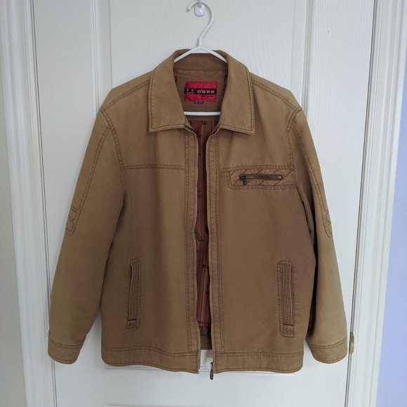 tan oversized vintage jacket - Picture 1 of 3